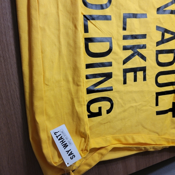 About Face Designs laundry bag Being An Adult Is Like Folding A Fitted Sheet NEW - Picture 4 of 5